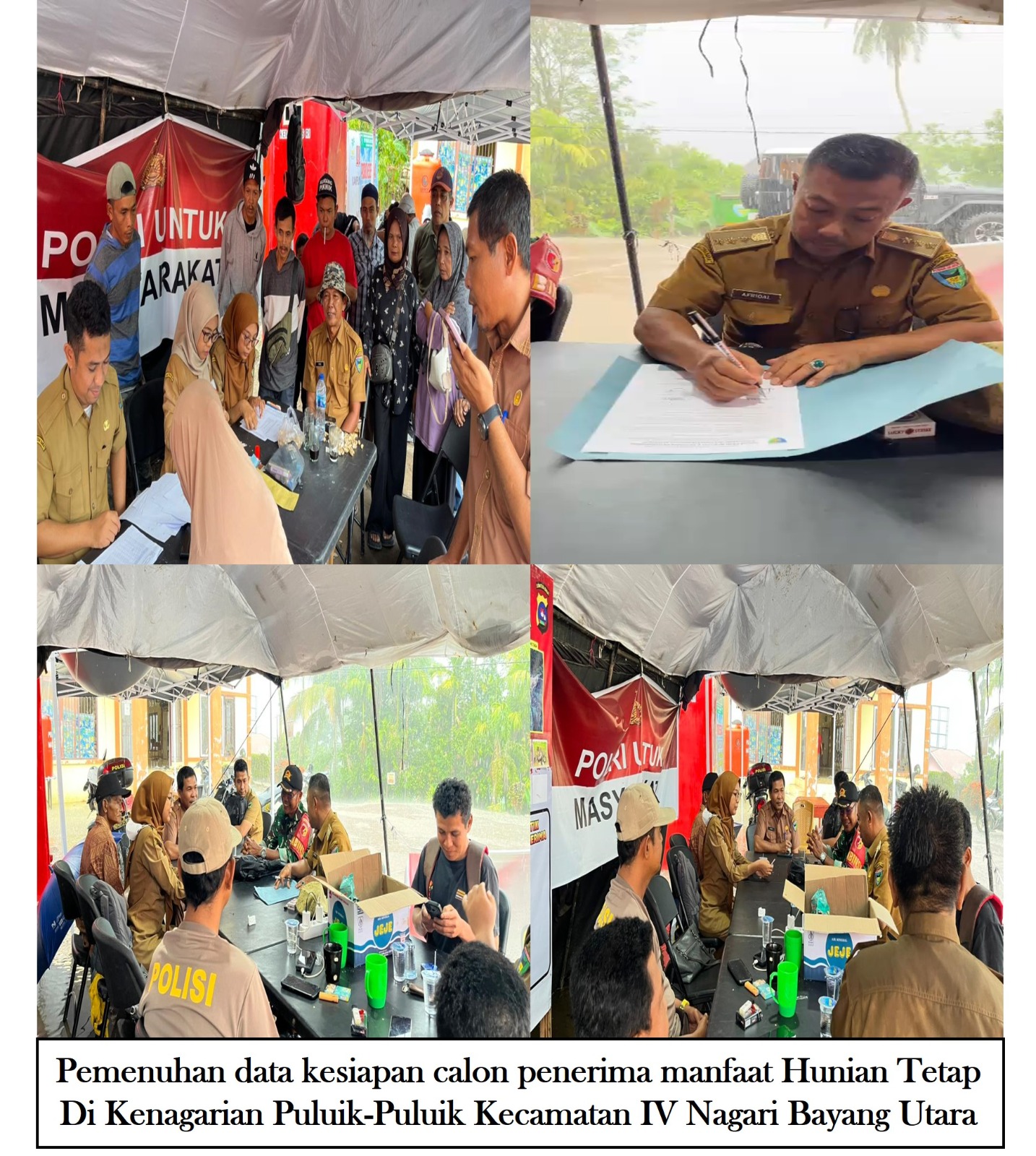 Pemenuhan data kesiapan calon penerima manfaat Hunian Tetap