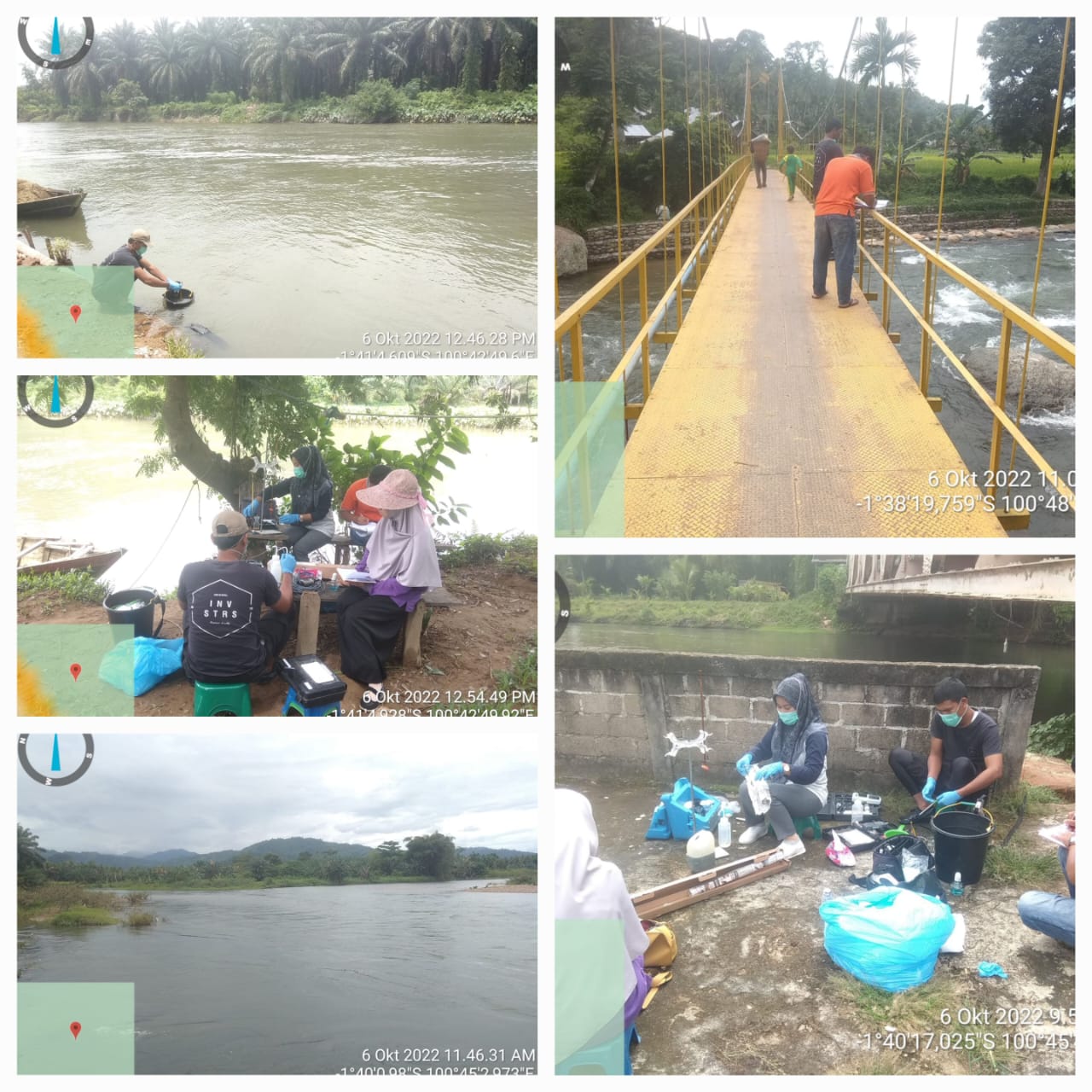 PENGAMBILAN SAMPEL AIR SUNGAI BATANG KAMBANG UNTUK PERHITUNGAN INDEKS KUALITAS AIR