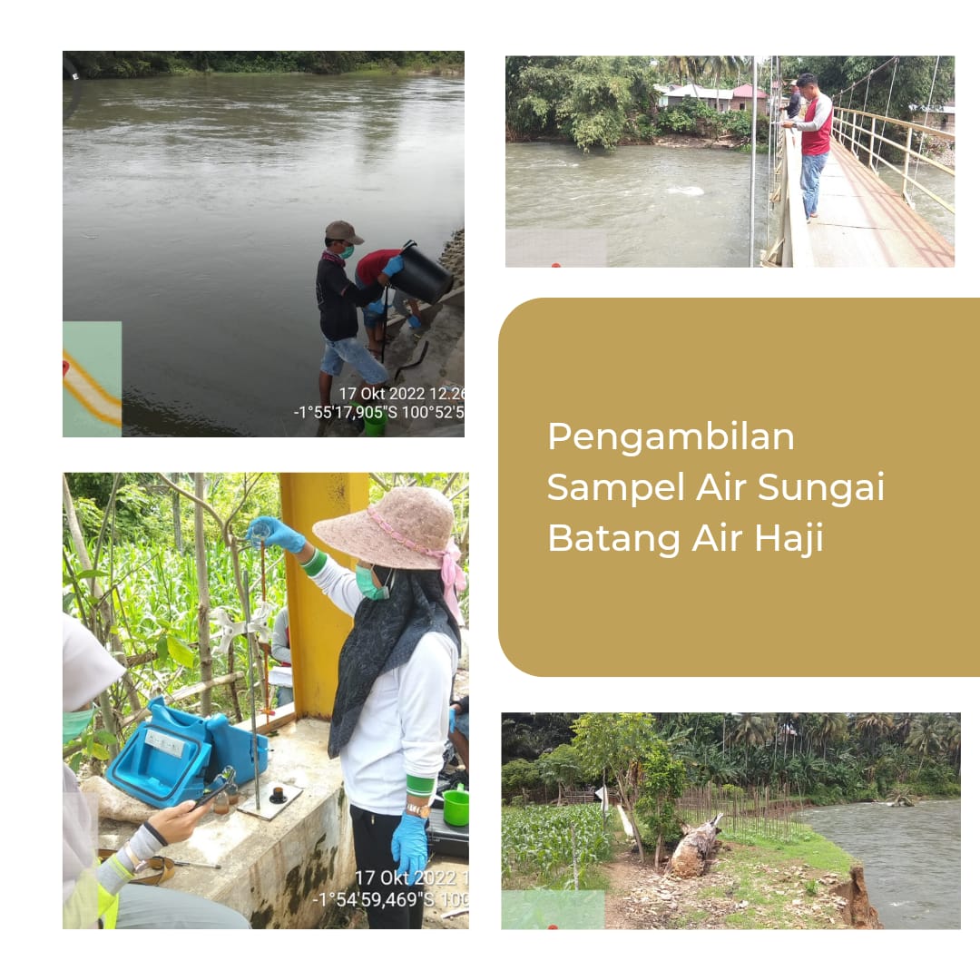 PENGAMBILAN SAMPEL AIR SUNGAI BATANG AIR HAJI UNTUK PERHITUNGAN INDEKS KUALITAS AIR