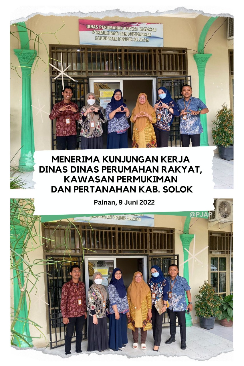 MENERIMA KUNJUNGAN KERJA  DINAS DINAS PERUMAHAN RAKYAT, KAWASAN PERMUKIMAN DAN PERTANAHAN KABUPATEN 