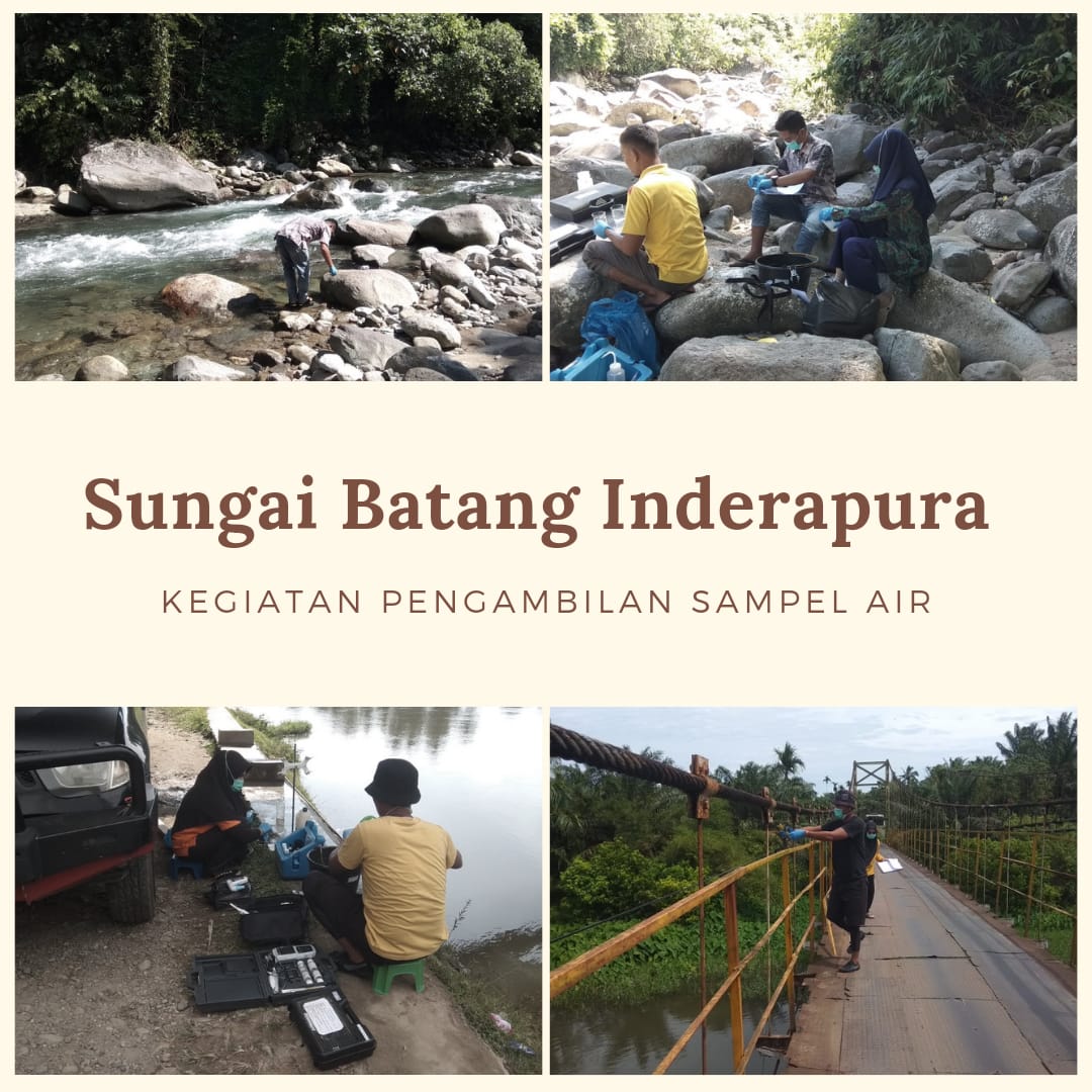 Pengambilan Sampel Air Sungai Batang Inderapura dalam Rangka Pemantauan Kualitas Air