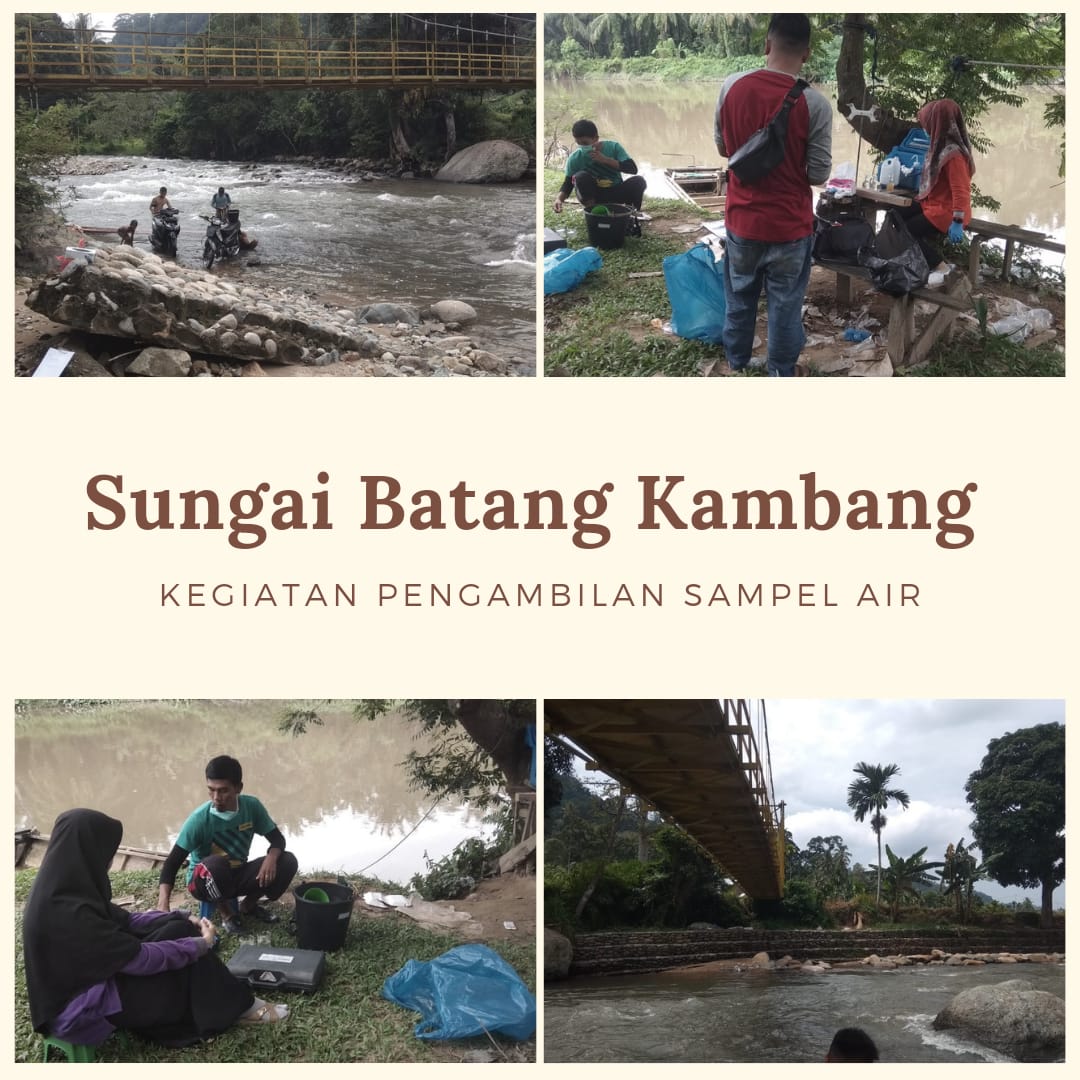 Pengambilan Sampel Air Sungai Batang Kambang dalam Rangka Pemantauan Kualitas Air