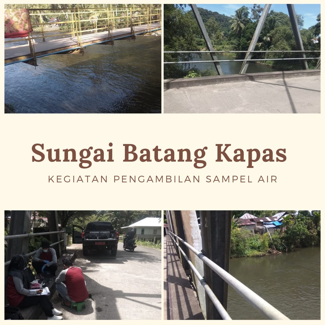 Pengambilan Sampel Air Sungai Batang Kapas dalam Rangka Pemantauan Kualitas Air